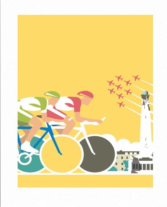 Cyclists - Rail Prints