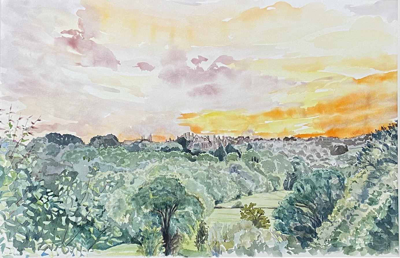 Wingfield Manor Sunset Skyline - Sarah Parkin